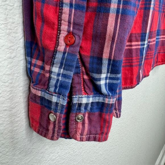 Kuhl Plaid Double Layer Button Up Long Sleeve Shirt Sz Medium - Picture 6 of 12